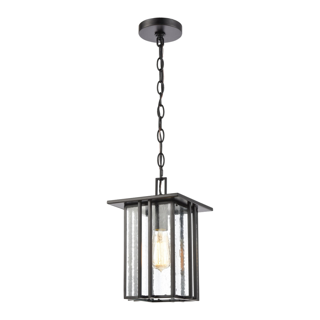 Radnor 8 Wide 1-Light Outdoor Pendant - Matte Black Image 1