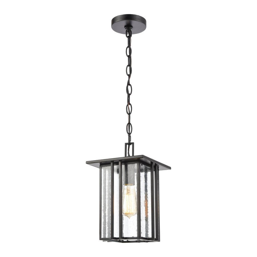 Radnor 8 Wide 1-Light Outdoor Pendant - Matte Black Image 1