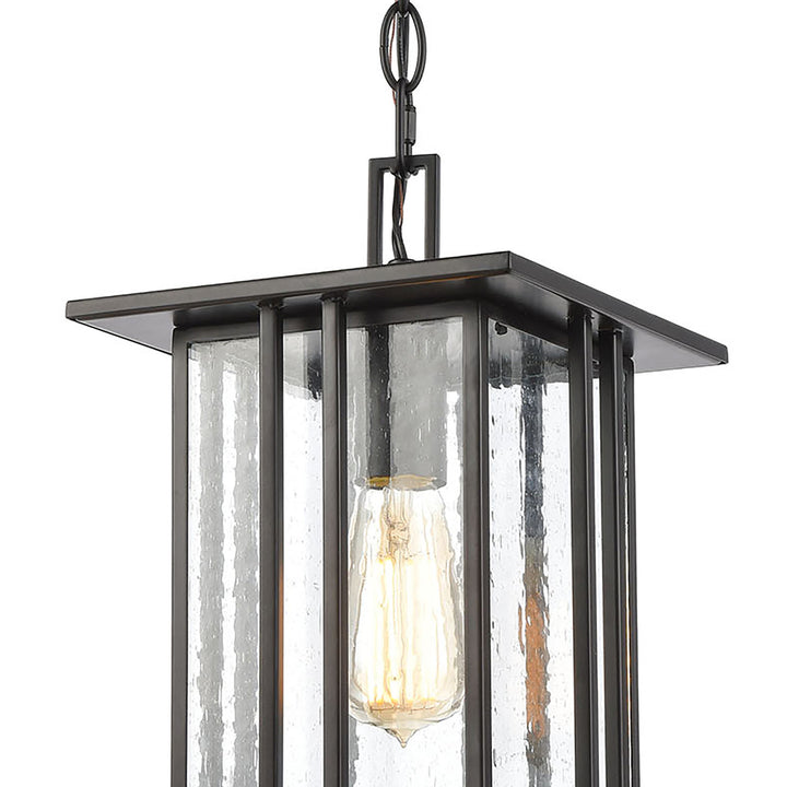 Radnor 8 Wide 1-Light Outdoor Pendant - Matte Black Image 3