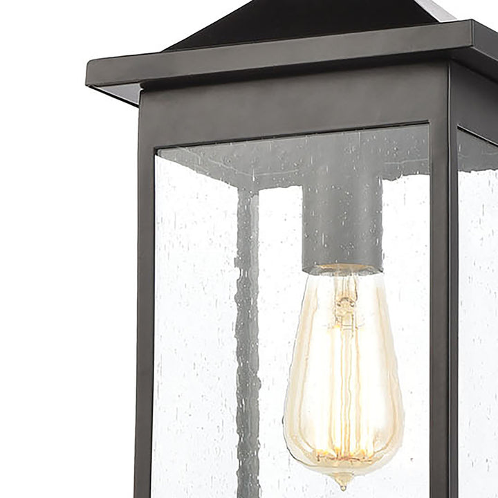 Lamplighter 8 Wide 1-Light Outdoor Pendant - Matte Black Image 3