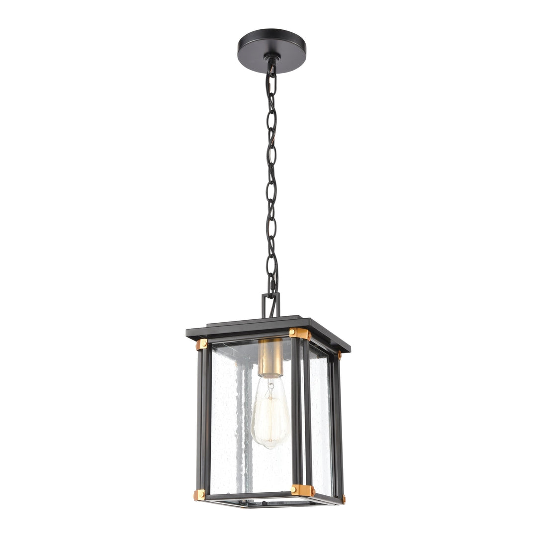 Vincentown 8 Wide 1-Light Outdoor Pendant - Matte Black Image 1