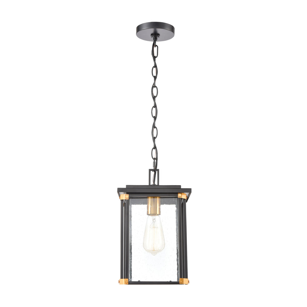 Vincentown 8 Wide 1-Light Outdoor Pendant - Matte Black Image 2