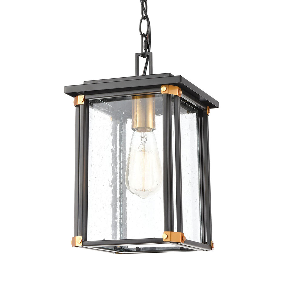 Vincentown 8 Wide 1-Light Outdoor Pendant - Matte Black Image 3