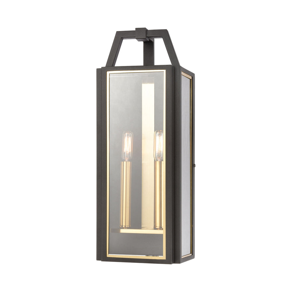 Portico 21 High 2-Light Outdoor Sconce - Charcoal Image 2