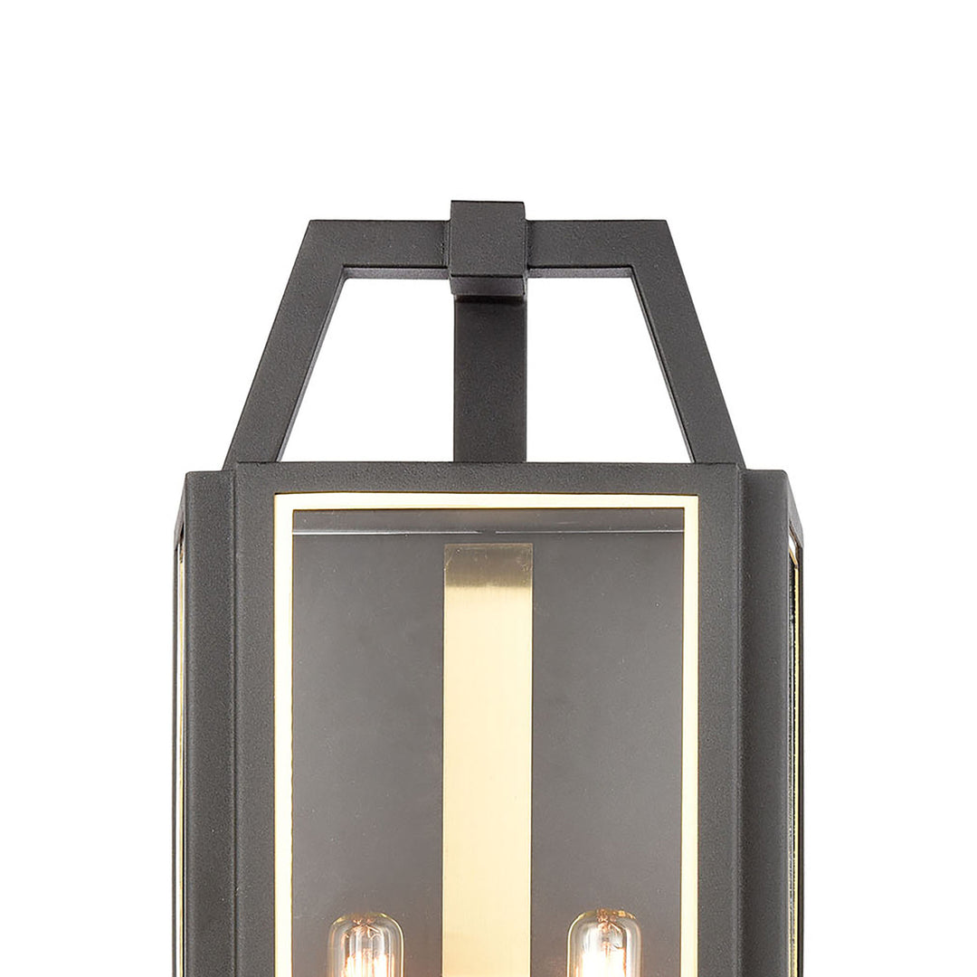 Portico 21 High 2-Light Outdoor Sconce - Charcoal Image 3