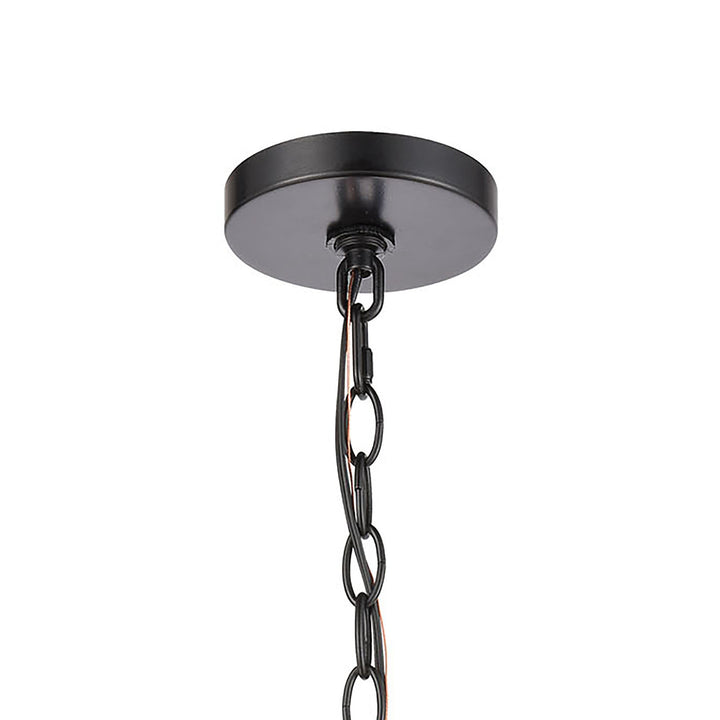 Carriage Light 9 Wide 1-Light Outdoor Pendant - Matte Black Image 5