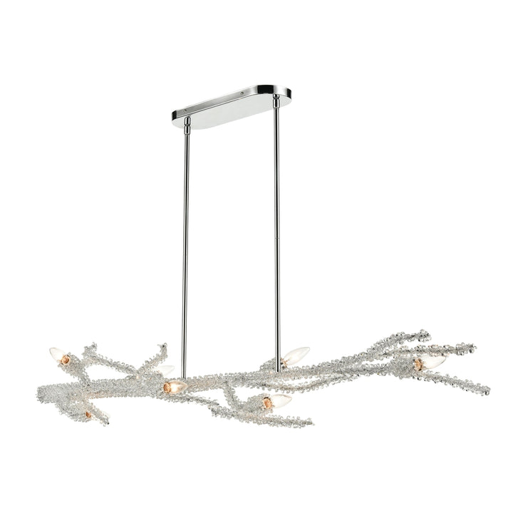 Winters Spray 53 Wide 7-Light Linear Chandelier - Polished Chrome Image 1