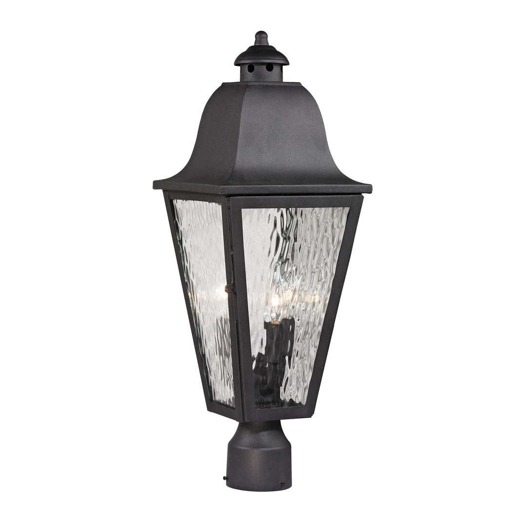 Forged Brookridge 23 High 3-Light Outdoor Post Light - Charcoal Image 1