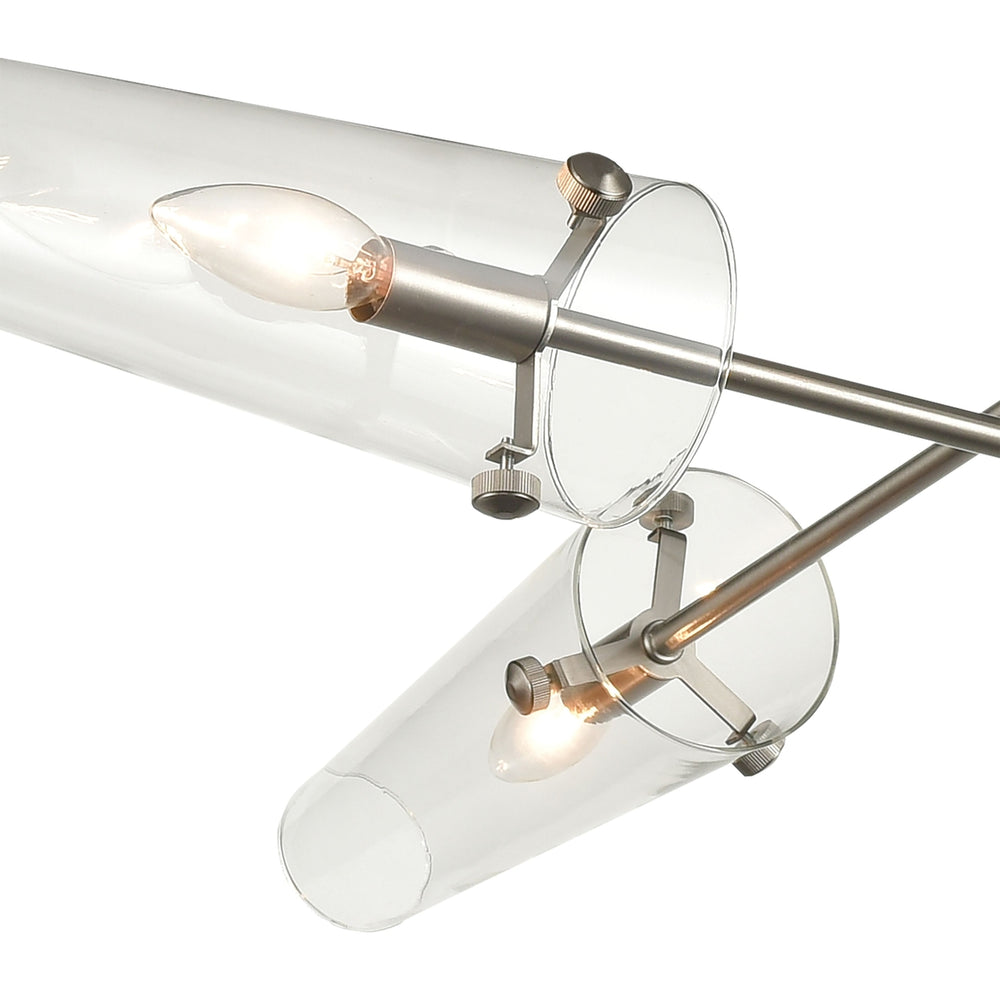 Valante 49 Wide 4-Light Chandelier - Satin Nickel Image 2