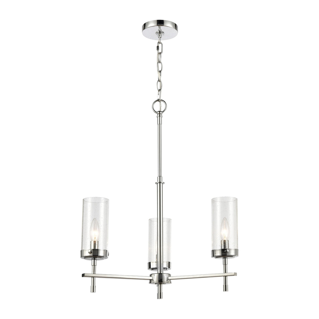 Melinda 21 Wide 3-Light Chandelier - Polished Chrome Image 1