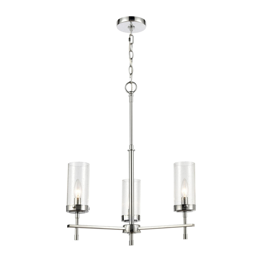 Melinda 21 Wide 3-Light Chandelier - Polished Chrome Image 1