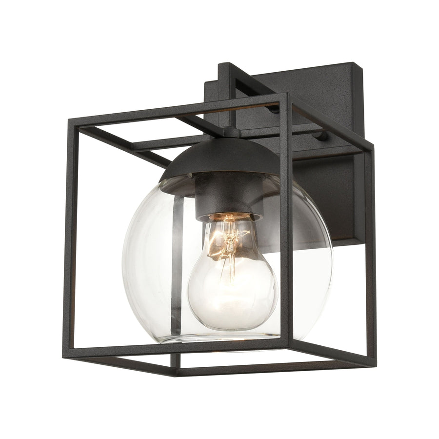 Cubed 9 High 1-Light Outdoor Sconce - Charcoal Image 1