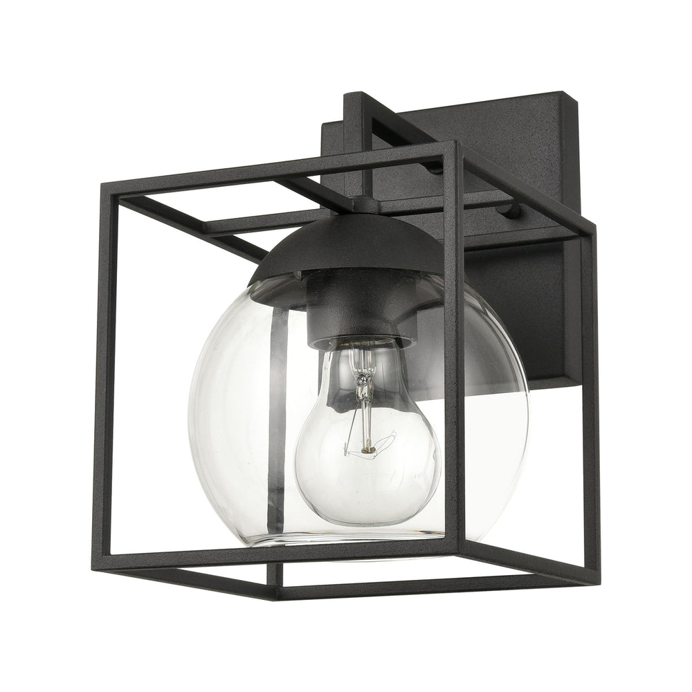 Cubed 9 High 1-Light Outdoor Sconce - Charcoal Image 2