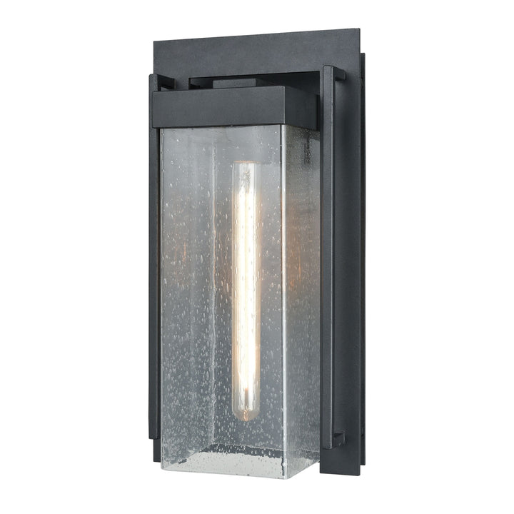 Overton 17 High 1-Light Outdoor Sconce - Matte Black Image 1