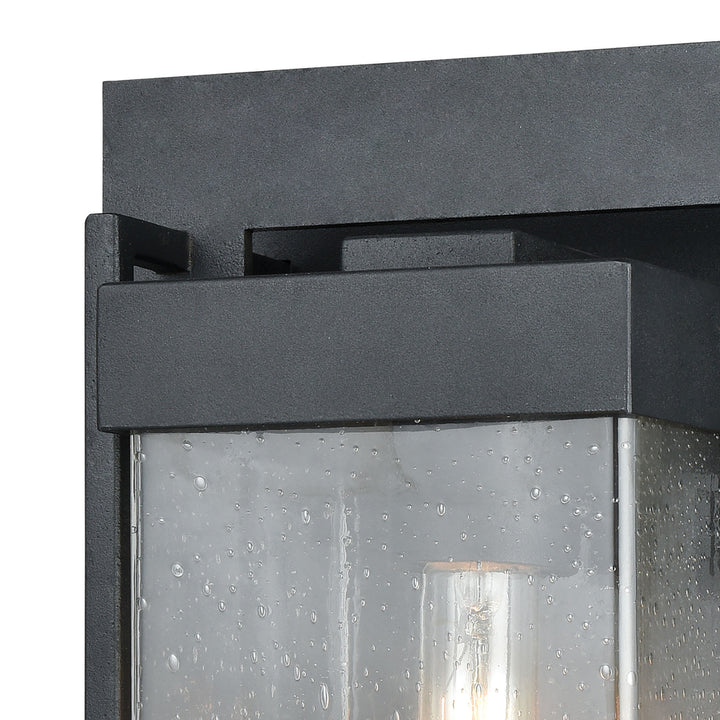 Overton 17 High 1-Light Outdoor Sconce - Matte Black Image 2