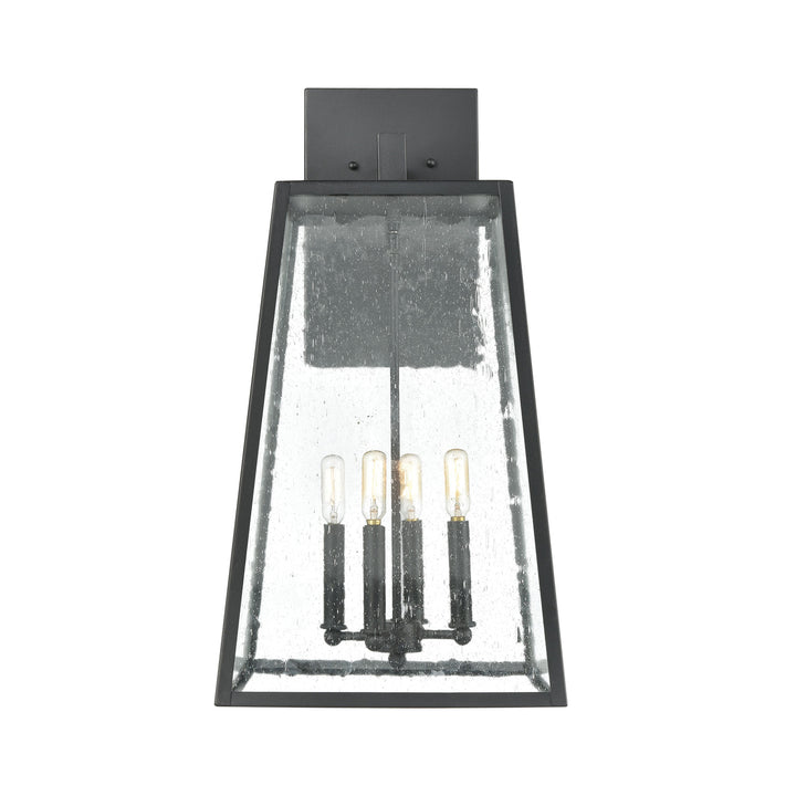 Meditterano 27 High 4-Light Outdoor Sconce - Matte Black Image 2