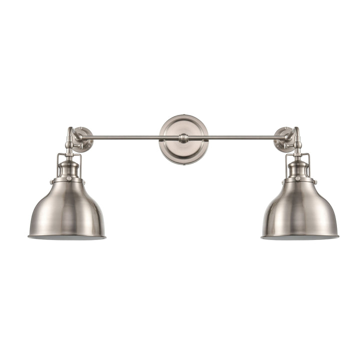 Skillet 12 High 2-Light Sconce - Satin Nickel Image 1