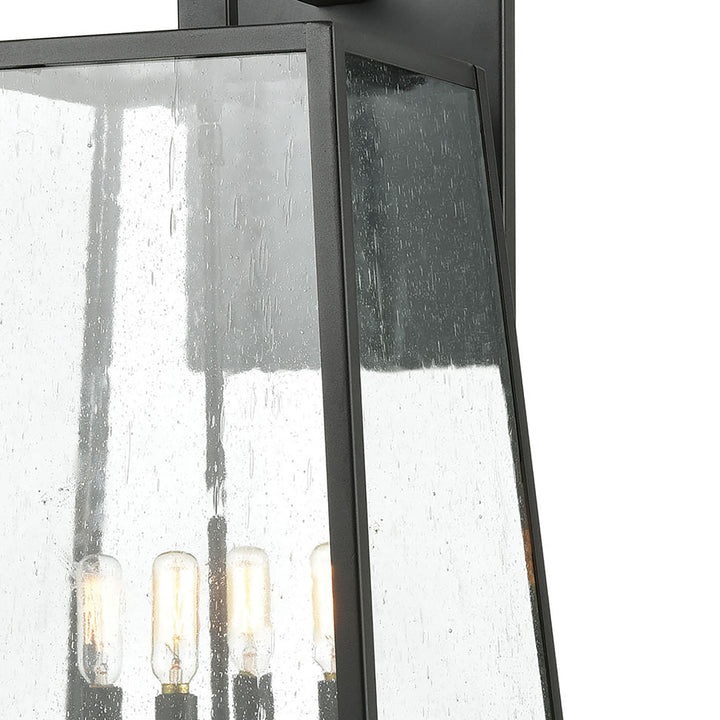 Meditterano 27 High 4-Light Outdoor Sconce - Matte Black Image 5