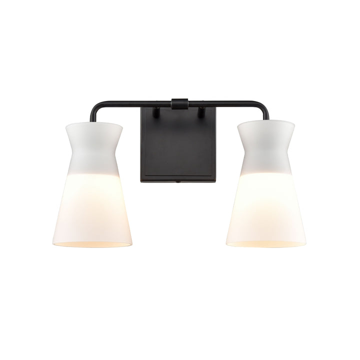 Brookville 15 Wide 2-Light Vanity Light - Matte Black Image 1