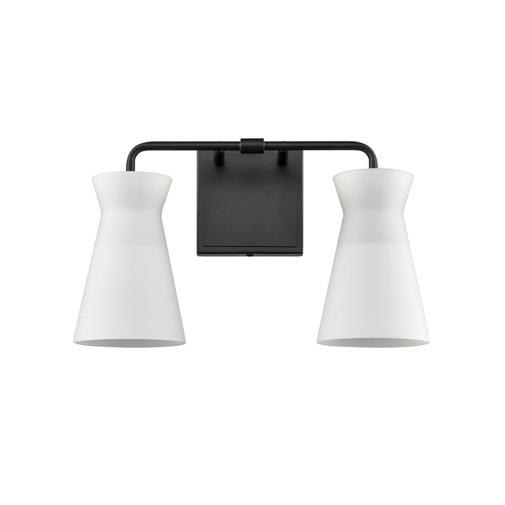 Brookville 15 Wide 2-Light Vanity Light - Matte Black Image 2