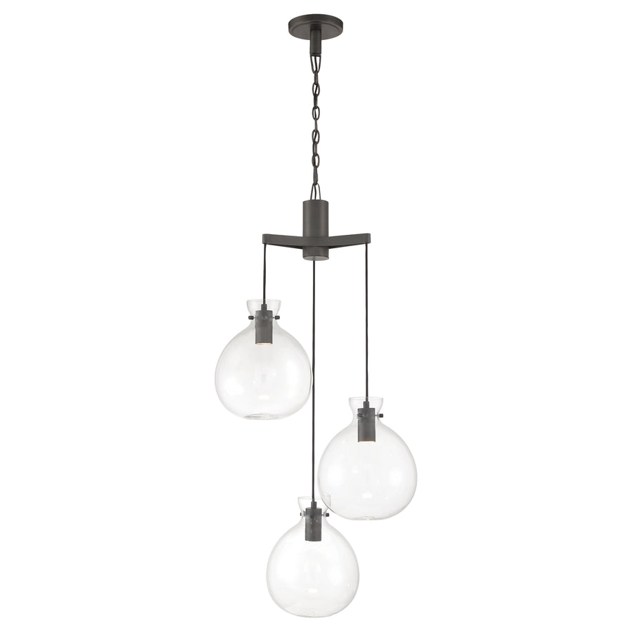 Selina Tiered Globe LED Chandelier Image 1