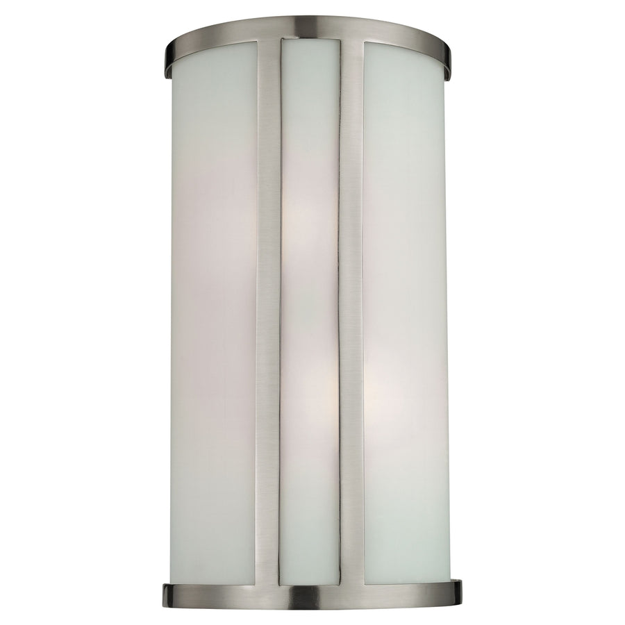 Wall Sconces 14 High 2-Light Sconce - Brushed Nickel Image 1