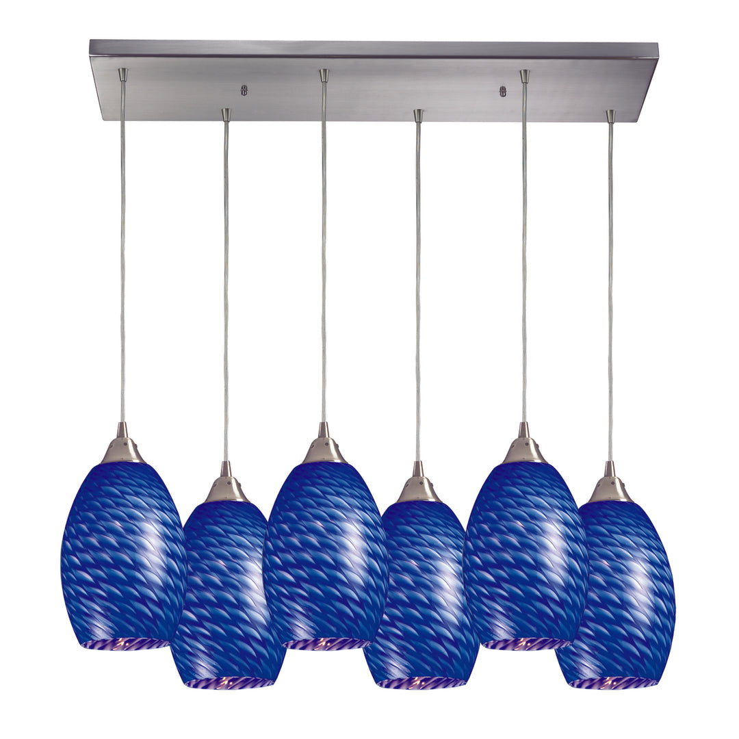 Mulinello 30 Wide 6-Light Pendant [517-1S-ELK] Image 1