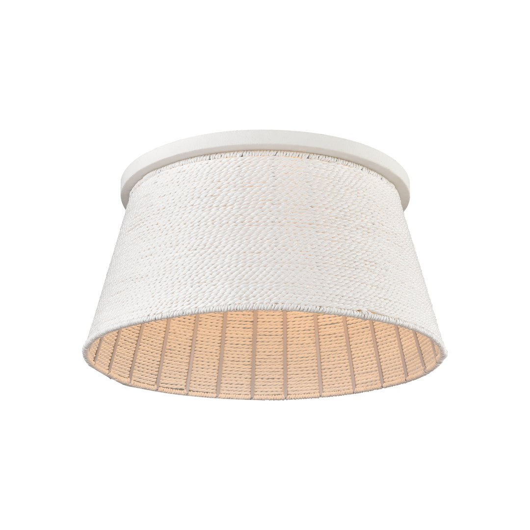 Sophie 18 Wide 3-Light Flush Mount - White Coral Image 3