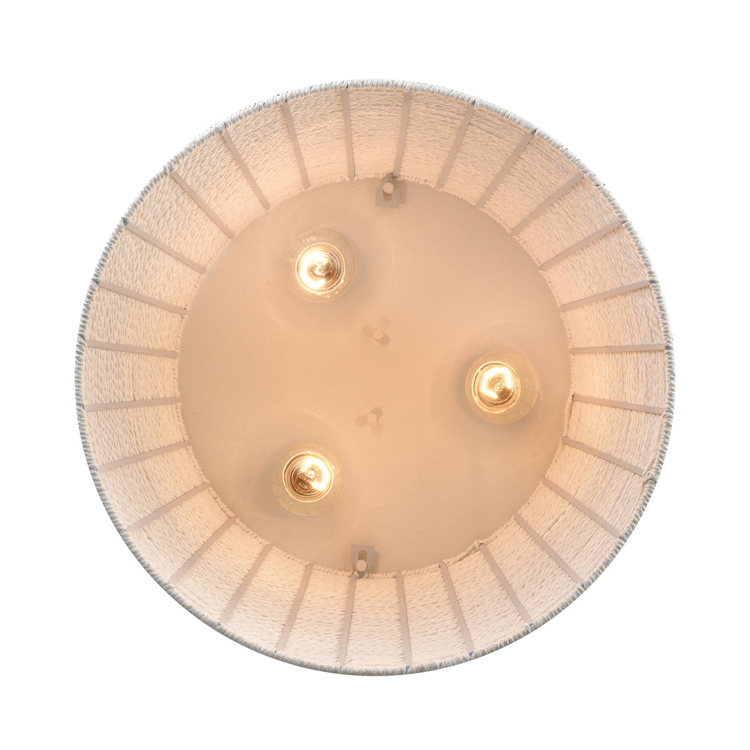 Sophie 18 Wide 3-Light Flush Mount - White Coral Image 4