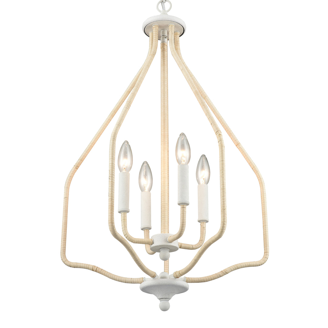 Breezeway 17.75 Wide 4-Light Pendant - White Coral Image 3