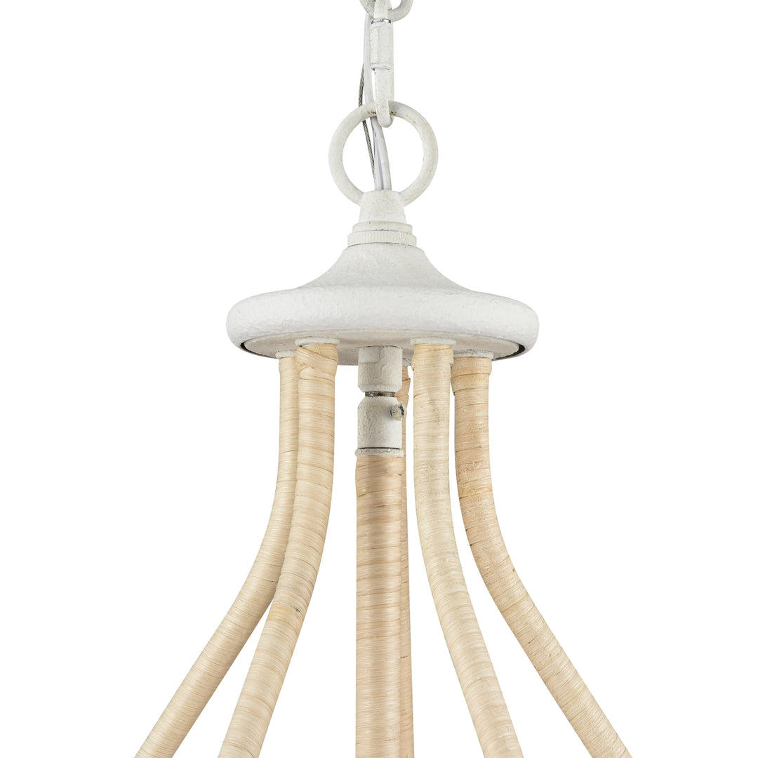 Breezeway 17.75 Wide 4-Light Pendant - White Coral Image 4