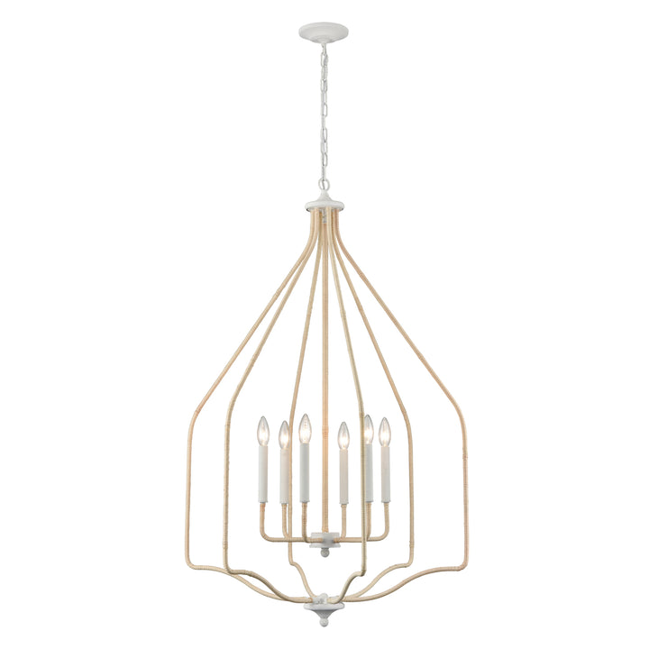 Breezeway 28 Wide 6-Light Pendant - White Coral Image 1