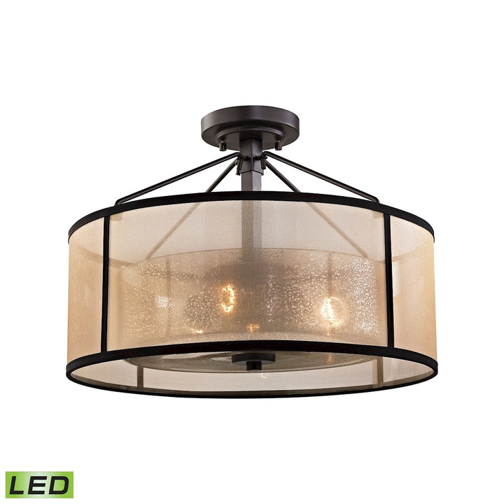 Diffusion 18 Wide 3-Light Semi Flush Mount Image 1