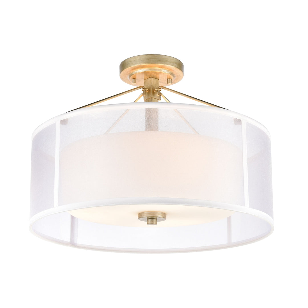 Diffusion 18 Wide 3-Light Semi Flush Mount Image 3