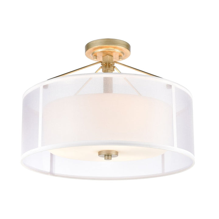 Diffusion 18 Wide 3-Light Semi Flush Mount Image 1