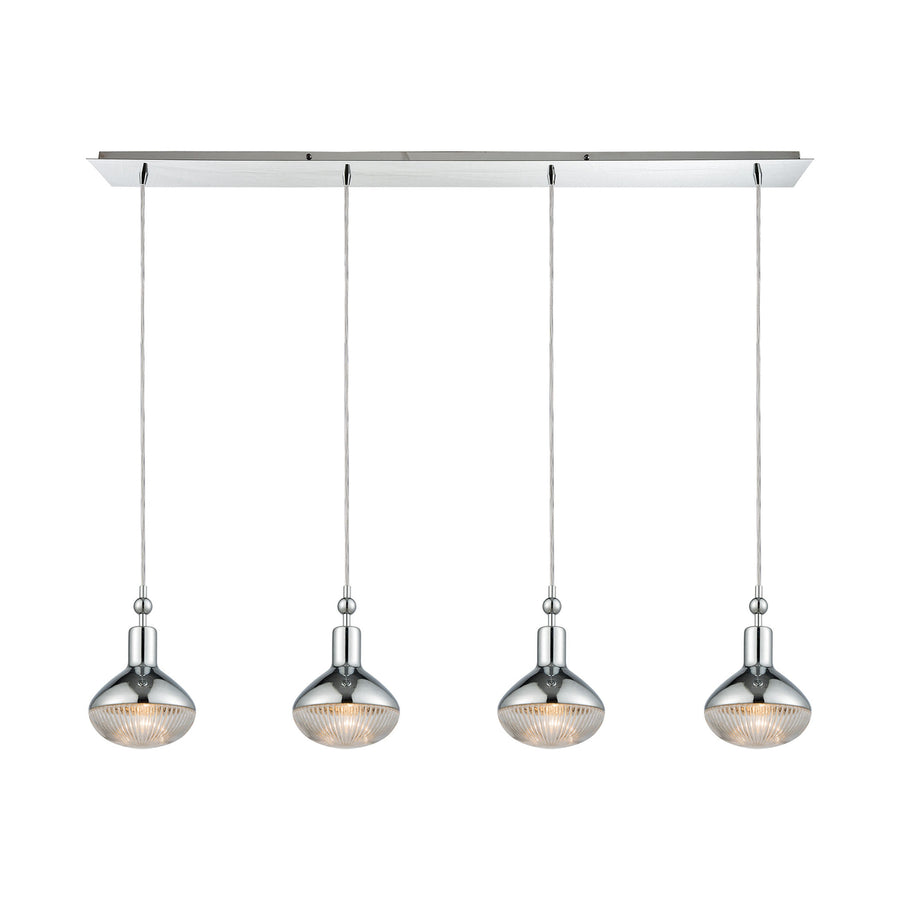 Ravette 46 Wide 4-Light Mini Pendant - Polished Chrome Image 1