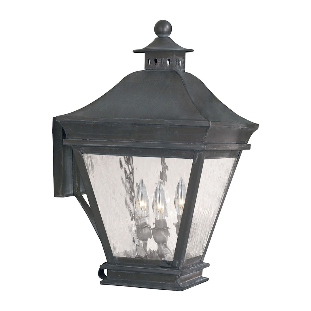 Landings 19.5 High 3-Light Outdoor Sconce - Charcoal Image 1