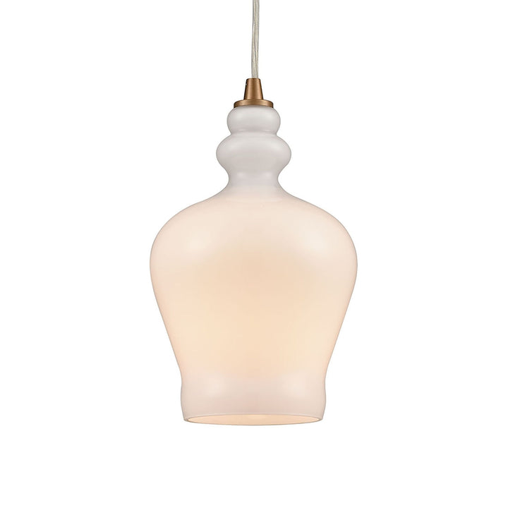 Menlow Park 6 Wide 1-Light Mini Pendant - Satin Brass Image 3