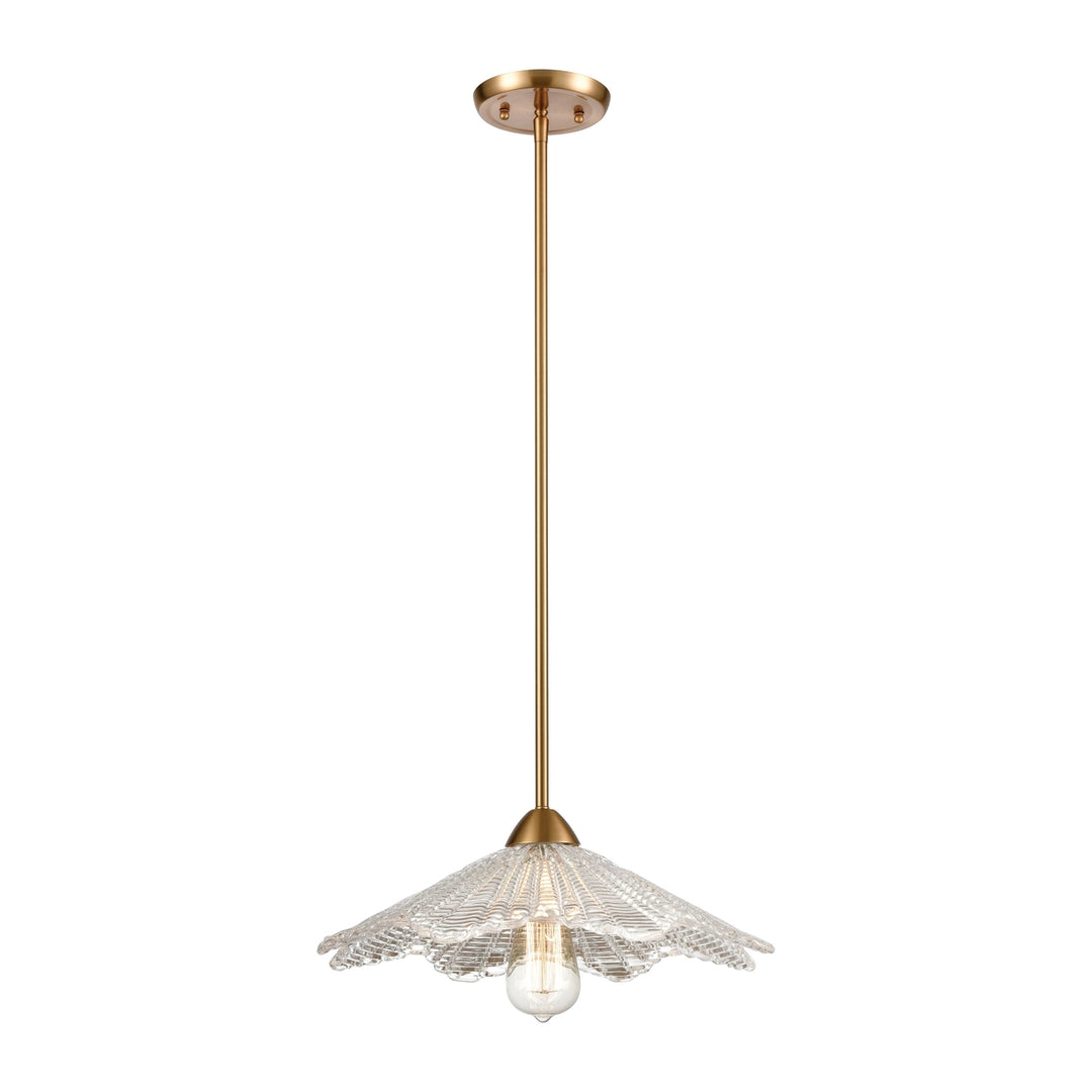 Radiance 16 Wide 1-Light Pendant - Satin Brass Image 1