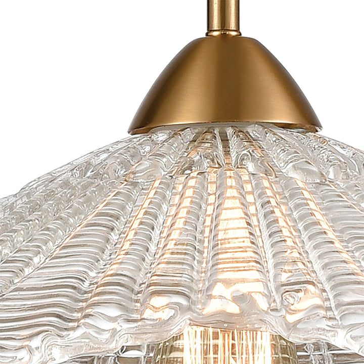 Radiance 16 Wide 1-Light Pendant - Satin Brass Image 3