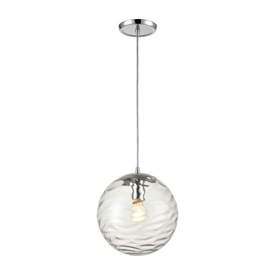 Waters Edge 10 Wide 1-Light Mini Pendant - Polished Chrome Image 1