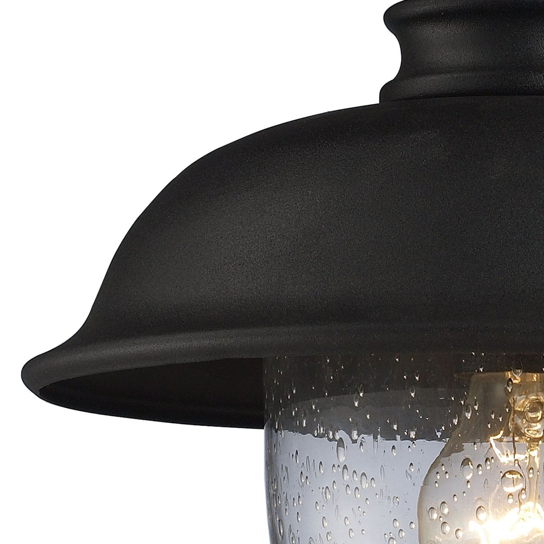 Streetside Cafe 15 High 1-Light Outdoor Sconce - Matte Black Image 2