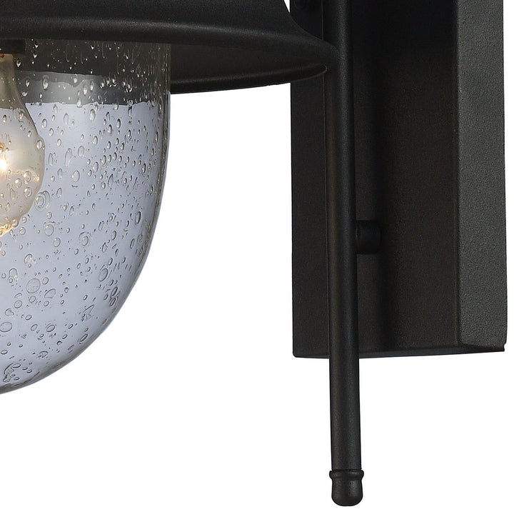 Streetside Cafe 15 High 1-Light Outdoor Sconce - Matte Black Image 4