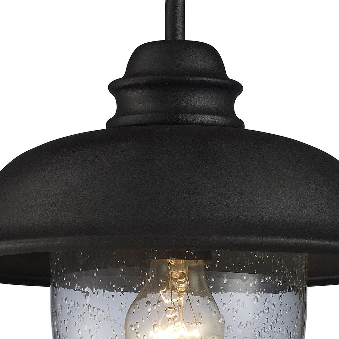 Streetside Cafe 15 High 1-Light Outdoor Sconce - Matte Black Image 6