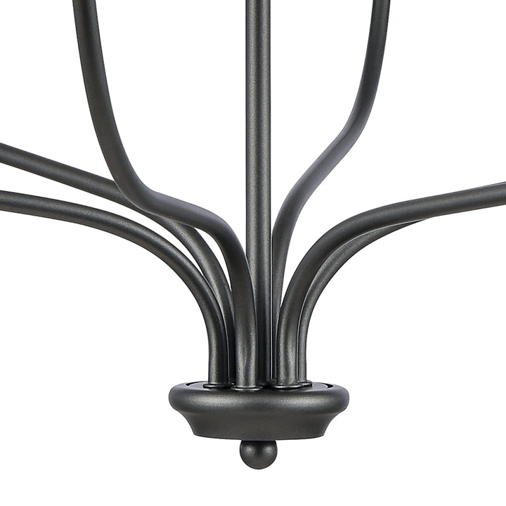 Madeline 25.75 Wide 6-Light Chandelier - Dark Gray Image 3