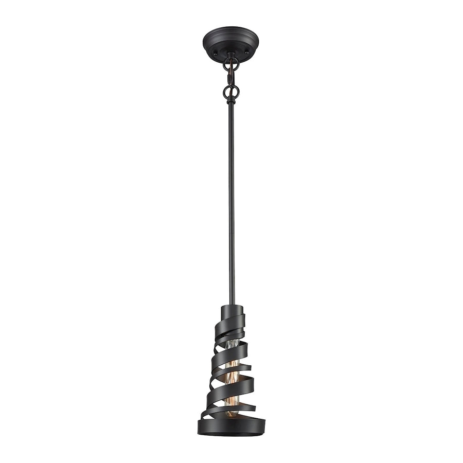 Zabrina 1-Light Mini Pendant in Oil Rubbed Bronze with Metal Shade Image 1