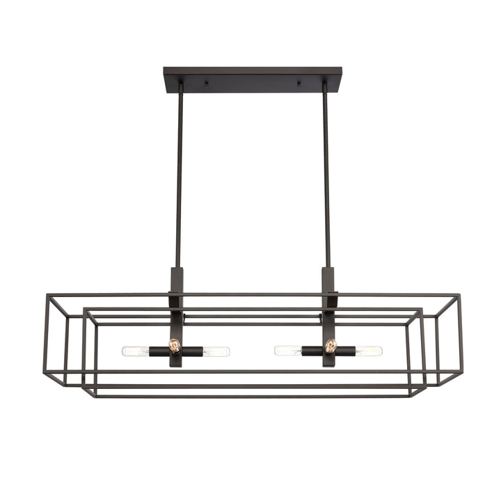 Kinsley 38 Wide 8-Light Linear Chandelier - Oil Rubbed Bronze Image 1