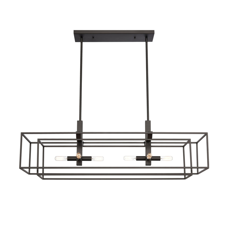 Kinsley 38 Wide 8-Light Linear Chandelier - Oil Rubbed Bronze Image 1