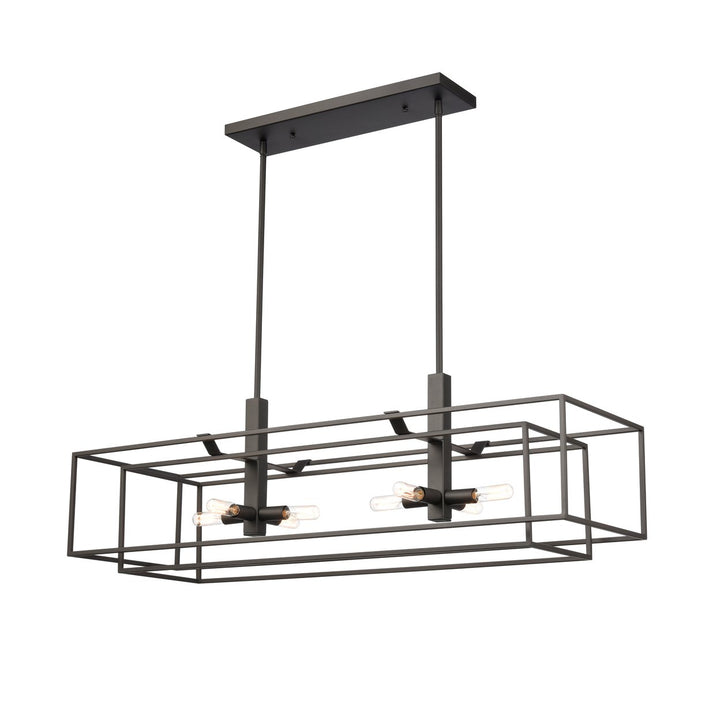 Kinsley 38 Wide 8-Light Linear Chandelier - Oil Rubbed Bronze Image 2