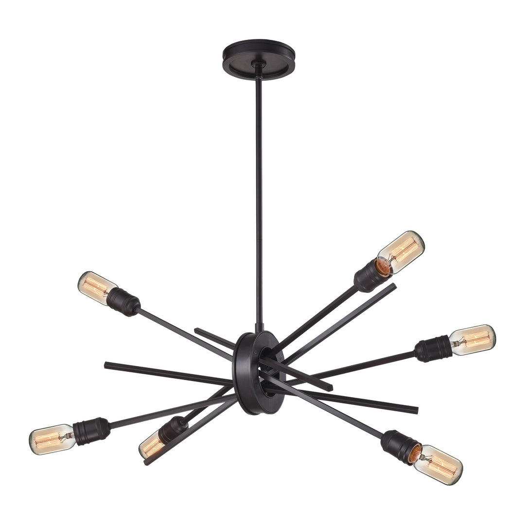 Xenia 22 Wide 6-Light Chandelier - Oil Rubbed Bronze Image 1